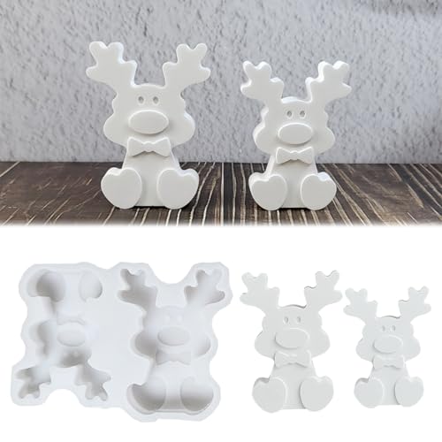 2 Stück Silikonformen Gießformen Elch WISIRENT, Weihnachten silikonform Elch Weihnachten Elch Kerzenformen, Silikonform Elch Gips Zum Gießen Silikonform Weihnachten Gips für Bastelarbeiten, Diy 2 Stück Silikonformen Gießformen Elch WISIRENT, Weihnachten silikonform Elch Weihnachten Elch Kerzenformen, Silikonform Elch Gips Zum Gießen Silikonform Weihnachten Gips für Bastelarbeiten, Diy von WISIRENT