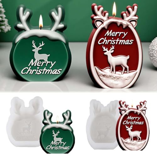 2 stück Silikonform Elch WISIRENT, Weihnachten Silikonform Elch Weihnachten Elch Kerzenformen zum Gießen, Silikonformen Gießformen Hirsch Weihnachts Kerzenform Silikon Formen für Bastelarbeiten, Diy 2 stück Silikonform Elch WISIRENT, Weihnachten Silikonform Elch Weihnachten Elch Kerzenformen zum Gießen, Silikonformen Gießformen Hirsch Weihnachts Kerzenform Silikon Formen für Bastelarbeiten, Diy von WISIRENT