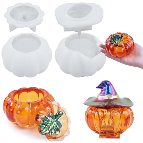 4 Stück Silikonformen Gießformen Kürbis WISIRENT, Silikonform Kürbis Silikonform Kürbis Kerzenhalter, Silikonformen Herbst Halloween Gießformen Silikon Kürbis mit Deckel Für Bastelarbeiten, Seife 4 Stück Silikonformen Gießformen Kürbis WISIRENT, Silikonform Kürbis Silikonform Kürbis Kerzenhalter, Silikonformen Herbst Halloween Gießformen Silikon Kürbis mit Deckel Für Bastelarbeiten, Seife von WISIRENT
