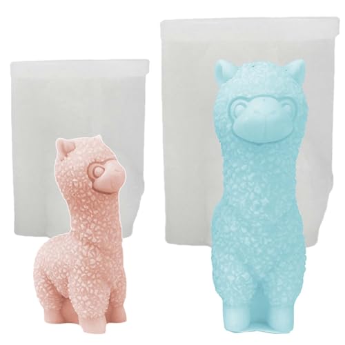 Alpaka Silikonform WISIRENT, 2 Stück 3D Kerzenform gießformen, Diy Formen Schaf Alpaka-Silikonform Tiere für Diy Kerzen, Sojawachs Kerzen, Handwerk Alpaka Silikonform WISIRENT, 2 Stück 3D Kerzenform gießformen, Diy Formen Schaf Alpaka-Silikonform Tiere für Diy Kerzen, Sojawachs Kerzen, Handwerk von WISIRENT