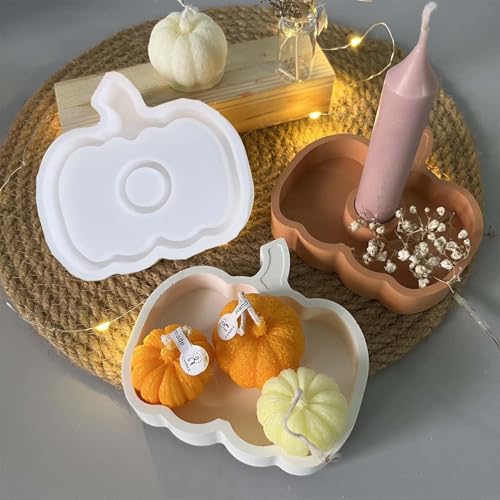 Silikonformen Gießformen Kürbis WISIRENT, Zwei in Einem Kürbis Tablett Silikonform Gießform 3D Kürbis Silikonform Kerzen, Herbst Kürbis Halloween Gießformen Halloween Silikonform Epoxidharz für Diy Silikonformen Gießformen Kürbis WISIRENT, Zwei in Einem Kürbis Tablett Silikonform Gießform 3D Kürbis Silikonform Kerzen, Herbst Kürbis Halloween Gießformen Halloween Silikonform Epoxidharz für Diy von WISIRENT