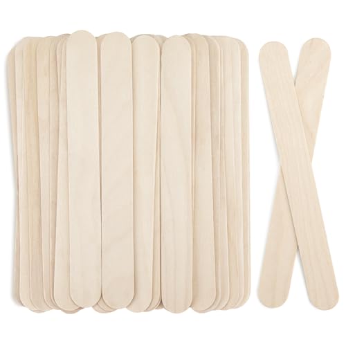 WISYOK Holzspatel 120pcs, Eisstiele Holz Breit, Holzstäbchen 15x1,8cm, Eisstäbchen Holz, Holzspatel zum Basteln, Spatel Holzer für Kosmetik, Waxing, DIY Handwerk WISYOK Holzspatel 120pcs, Eisstiele Holz Breit, Holzstäbchen 15x1,8cm, Eisstäbchen Holz, Holzspatel zum Basteln, Spatel Holzer für Kosmetik, Waxing, DIY Handwerk von WISYOK