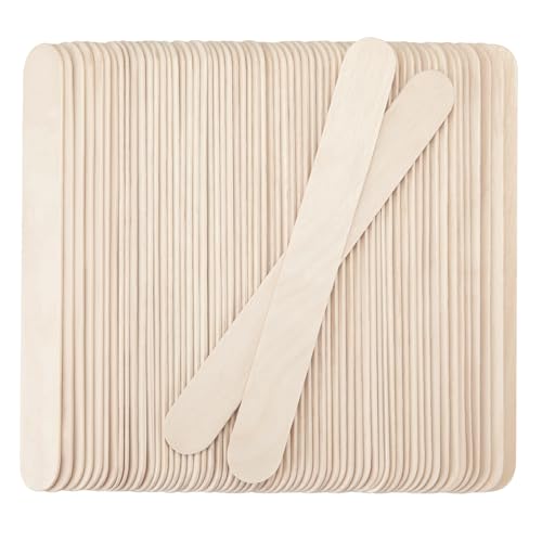 WISYOK Holzspatel 60pcs, Eisstiele Holz Breit, Holzstäbchen 15x1,8cm, Eisstäbchen Holz, Holzspatel zum Basteln, Spatel Holzer für Kosmetik, Waxing, DIY Handwerk WISYOK Holzspatel 60pcs, Eisstiele Holz Breit, Holzstäbchen 15x1,8cm, Eisstäbchen Holz, Holzspatel zum Basteln, Spatel Holzer für Kosmetik, Waxing, DIY Handwerk von WISYOK