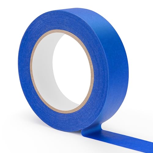 WISYOK Malerkrepp 30mm, 1x Maler Abklebeband 50M, Vielseitiges Klebeband, Malerklebeband, Lackierband, Soft Tape zum Streichen, Lackieren, Renovieren - Blau von WISYOK