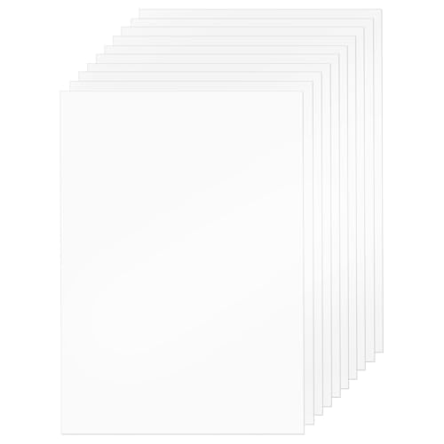 WISYOK Schrumpffolie Dink Blätter, bedruckbare schrumpfende Kunststoffbögen für Heimwerker, Schlüsselanhänger, Handwerk, Ornamente und Geschenke, nur Tintenstrahl, 21,6 x 29 cm, 10 Stück WISYOK Schrumpffolie Dink Blätter, bedruckbare schrumpfende Kunststoffbögen für Heimwerker, Schlüsselanhänger, Handwerk, Ornamente und Geschenke, nur Tintenstrahl, 21,6 x 29 cm, 10 Stück von WISYOK