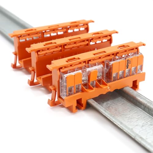 WITTKOWARE 221-500 Klemmen-Befestigungsadapter für Hutschiene, für Elektro-Steckklemmen, 3 Stück WITTKOWARE 221-500 Klemmen-Befestigungsadapter für Hutschiene, für Elektro-Steckklemmen, 3 Stück von WITTKOWARE