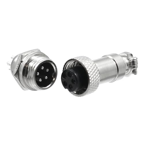WITTKOWARE M13 Metall Steckverbinder-Paar, Kupplung/Einbaustecker, verschraubbar, Lötanschluss, Zugentlastung, 5-polig, 5A, für Niederspannungs- oder Audio-/Video-Verbindungen WITTKOWARE M13 Metall Steckverbinder-Paar, Kupplung/Einbaustecker, verschraubbar, Lötanschluss, Zugentlastung, 5-polig, 5A, für Niederspannungs- oder Audio-/Video-Verbindungen von WITTKOWARE