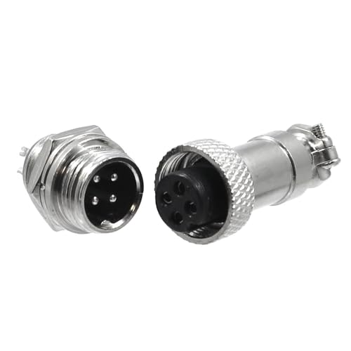 WITTKOWARE M13 Metall Steckverbinder-Paar, Kupplung/Einbaustecker, verschraubbar, Lötanschluss, Zugentlastung, 5A, 4-polig WITTKOWARE M13 Metall Steckverbinder-Paar, Kupplung/Einbaustecker, verschraubbar, Lötanschluss, Zugentlastung, 5A, 4-polig von WITTKOWARE