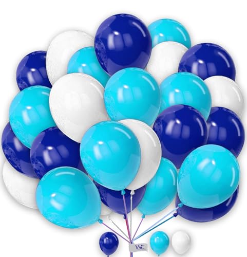 10 Zoll Luftballons 25 Stück Weiß Aqua Blau Luftballons für Geburtstag Einfarbig Runde Ballons für Babyparty Verlobung Hochzeit 10 Zoll Luftballons 25 Stück Weiß Aqua Blau Luftballons für Geburtstag Einfarbig Runde Ballons für Babyparty Verlobung Hochzeit von WITTY CUTIES