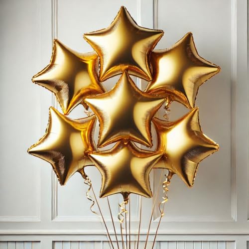 Goldene Sternförmige Folienballons aus Mylar-Folie, Rot, 45,7 cm, für Geburtstagsparty-Dekorationen, Hochzeitsdekoration, Verlobungsfeier, Urlaub, Babyparty Goldene Sternförmige Folienballons aus Mylar-Folie, Rot, 45,7 cm, für Geburtstagsparty-Dekorationen, Hochzeitsdekoration, Verlobungsfeier, Urlaub, Babyparty von WITTY CUTIES