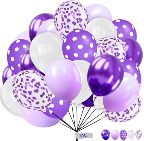 Luftballons 25 Stück 10 Zoll Luftballons Lila Pastell Chrom Konfetti Ballons für Geburtstag Einfarbig Runde Ballons Party Latex Ballons für Babyparty Verlobung Hochzeit Luftballons 25 Stück 10 Zoll Luftballons Lila Pastell Chrom Konfetti Ballons für Geburtstag Einfarbig Runde Ballons Party Latex Ballons für Babyparty Verlobung Hochzeit von WITTY CUTIES