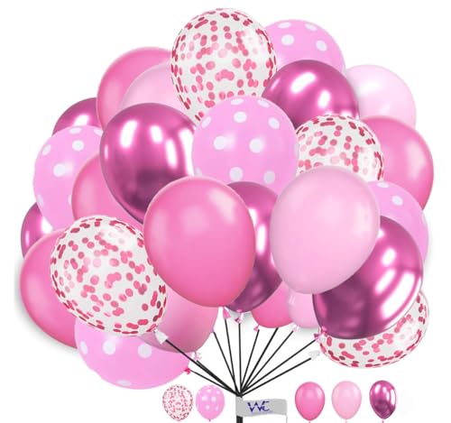 Luftballons 25 Stück 30,5 cm Luftballons Rosa Chrom Rosa Konfetti Ballons für Geburtstag Einfarbig Runde Ballons Party Latex Ballons für Babyparty Verlobung Hochzeit Luftballons 25 Stück 30,5 cm Luftballons Rosa Chrom Rosa Konfetti Ballons für Geburtstag Einfarbig Runde Ballons Party Latex Ballons für Babyparty Verlobung Hochzeit von WITTY CUTIES