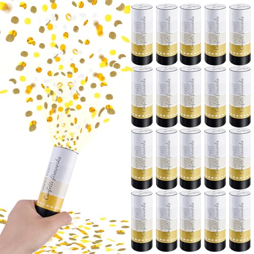 WIYETY 20 Stück Konfettikanonen Bunt: Konfetti Shooter, Confetti Kanone, Party Popper, Party Kanonen, Konfettistrahl, für Hochzeit, Heiratsanträge, Karneval, Geburtstage WIYETY 20 Stück Konfettikanonen Bunt: Konfetti Shooter, Confetti Kanone, Party Popper, Party Kanonen, Konfettistrahl, für Hochzeit, Heiratsanträge, Karneval, Geburtstage von WIYETY