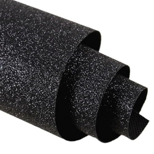 WJIAYAO Hochzeit Gang Läufer 1,2 MX 10 M Glitter Hochzeit Teppich Gang Läufer Teppich Indoor Outdoor Bühne Korridor Party Dekoration(Black) von WJIAYAO