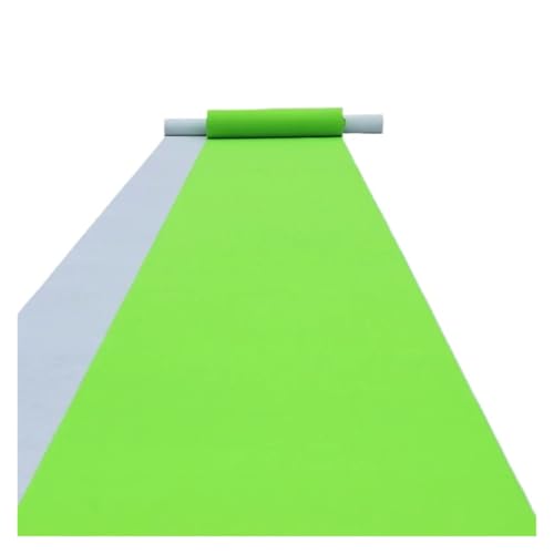 WJIAYAO Hochzeit Gang Läufer 1M/1,2M/1,5M Hochzeit Vlies Outdoor Korridor Läufer Teppich Dekoration Hochzeit Zeremonie Party(Light Green,1.2MX8M) von WJIAYAO