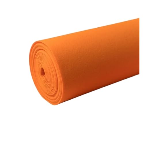 WJIAYAO Hochzeit Gang Läufer 1M/1,2M/1,5M Hochzeit Vlies Outdoor Korridor Läufer Teppich Dekoration Hochzeit Zeremonie Party(Orange,1MX10M) von WJIAYAO