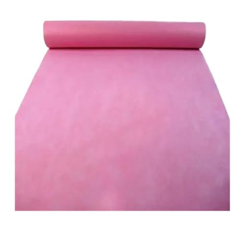 WJIAYAO Hochzeit Gang Läufer Hochzeitsgangläufer Weiß Rot Gangläufer Teppichläufer for drinnen und draußen, Hochzeiten, Partys(Pink,10M_0.6M) von WJIAYAO