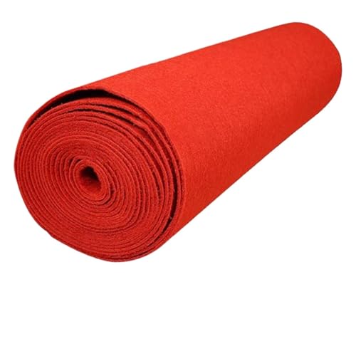 WJIAYAO Hochzeit Gang Läufer Roter Teppichläufer, robust, tragbar, einfach zu verwenden, roter Gangläufer, Hochzeitsteppich for Ausstellung, Flur, Veranstaltung, Abschlussball(1.2mx5m) von WJIAYAO