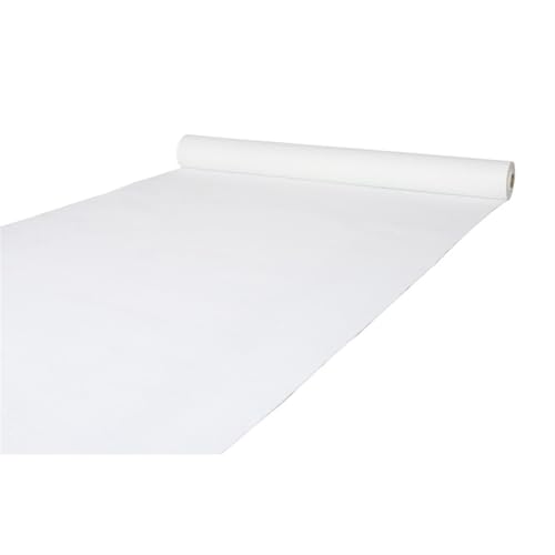 WJIAYAO Hochzeit Gang Läufer Schwarzer Teppich, Gangläufer for Hochzeiten, Dekoration aus Vliesstoff, Filmteppich, Veranstaltung(White,3.0METERS_1M) von WJIAYAO