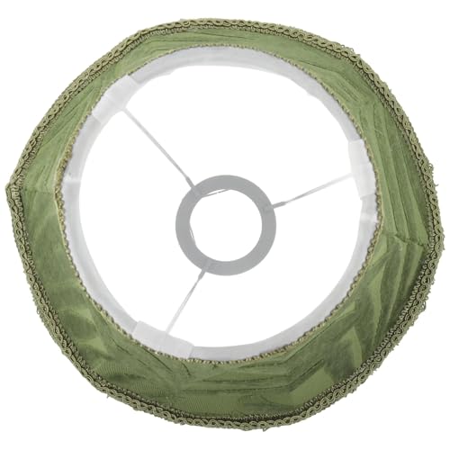WJIAYAO Vintage-Tischlampenschirm Kleiner Lampenschirm Plüschstoff Lampenschirm Lampenschirm Quaste Lampenabdeckung Vintage Lichtabdeckung Stoff Lampenschirm(24x19cm) von WJIAYAO