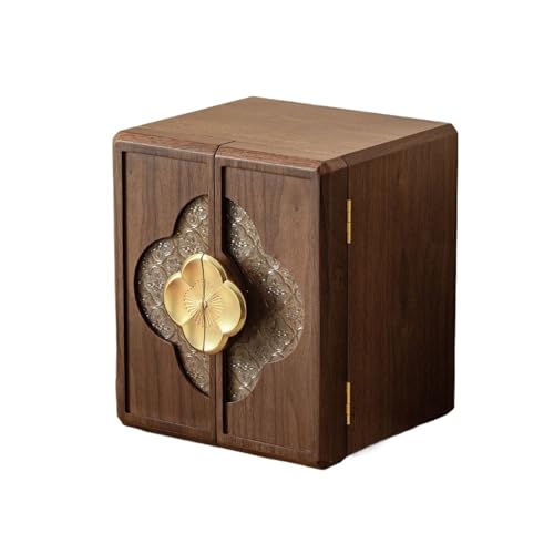 WJKBZQ Holzschmuckkästchen Doppeltür mit Magnetverschluss Schmuckaufbewahrungsbox, 5 Schubladen und 2 Seitentüren zur Aufbewahrung von Halsketten, Ringen, Ohrringen und Uhren WJKBZQ Holzschmuckkästchen Doppeltür mit Magnetverschluss Schmuckaufbewahrungsbox, 5 Schubladen und 2 Seitentüren zur Aufbewahrung von Halsketten, Ringen, Ohrringen und Uhren von WJKBZQ