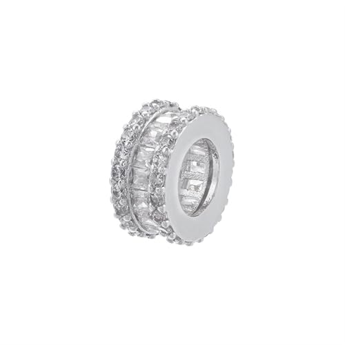 5 Stück 8/10 mm runde Perlen zur Schmuckherstellung, Blumenperlen-Abstandshalterperlen, DIY-Perlen zur Herstellung von Armbändern, Schmuckzubehör FüR ArmbäNder Diy Schmuckherstellung(5x10mm-01) von WJLYDM