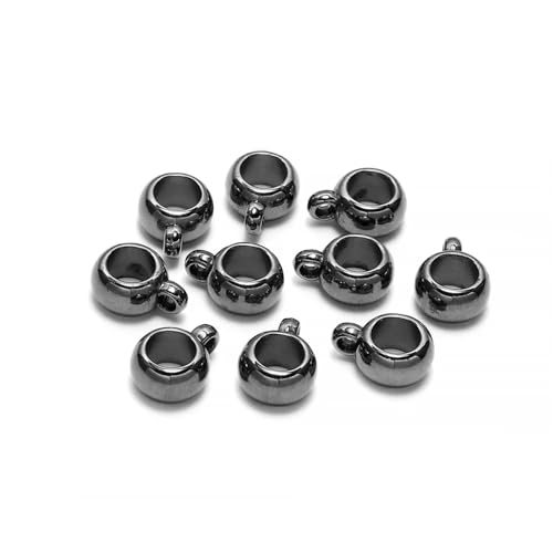 50 Stück Charms Bail Big Hole CCB Perlen Clip Verschluss Anhänger Verschlüsse Haken Lose Spacer Perlen for DIY Schmuckherstellung Zubehör FüR ArmbäNder Diy Schmuckherstellung(Black,12mm x 50pcs) 50 Stück Charms Bail Big Hole CCB Perlen Clip Verschluss Anhänger Verschlüsse Haken Lose Spacer Perlen for DIY Schmuckherstellung Zubehör FüR ArmbäNder Diy Schmuckherstellung(Black,12mm x 50pcs) von WJLYDM