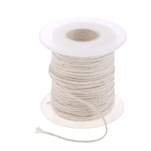 Kerzendochte 1 Rolle 61 m x 1 mm ungewachster Kerzendocht aus geflochtener Baumwolle, Spule aus gewebtem Baumwolldochtkern, DIY handgefertigte Kerzenherstellung, gewachstes Zubehör FüR Kerzen Selber M Kerzendochte 1 Rolle 61 m x 1 mm ungewachster Kerzendocht aus geflochtener Baumwolle, Spule aus gewebtem Baumwolldochtkern, DIY handgefertigte Kerzenherstellung, gewachstes Zubehör FüR Kerzen Selber M von WJLYDM