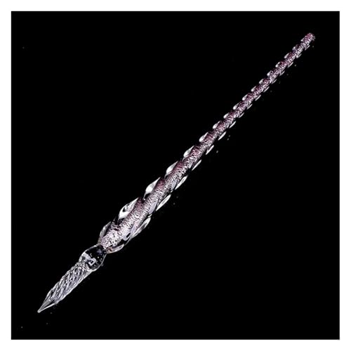 WJLYDM 1pc Vintage Glas Dip Tauch Stift Füllung Tinte Unterschrift Kalligraphie Füllfederhalter Handgemachte Kunst Malerei Lieferungen(Color 05) von WJLYDM