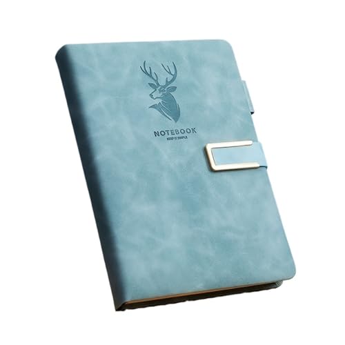 WJLYDM 2 Stücke 360 ​​Blätter Business Notebook Schnalle Multi Farbe Verdickt A5 Leder Schreibwaren(Blue) von WJLYDM