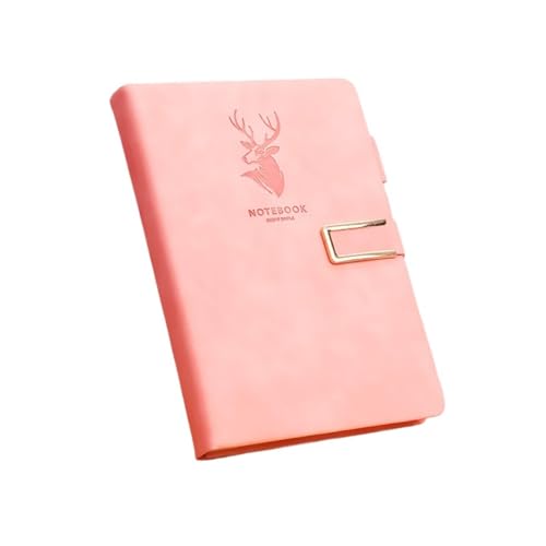 WJLYDM 2 Stücke 360 ​​Blätter Business Notebook Schnalle Multi Farbe Verdickt A5 Leder Schreibwaren(Pink) von WJLYDM