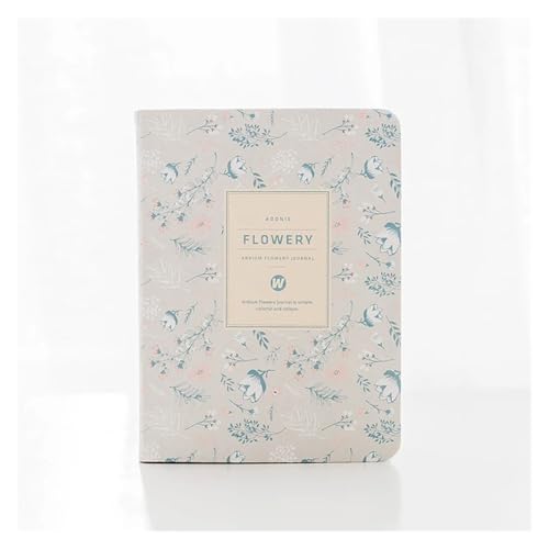 WJLYDM 2 Stücke A6 Zeitplan Vintage Jährlich Tagebuch Wöchentlich Monatlich Tagesplaner Blume Organizer Papier Notebook Schule Agenda Versorgung(Beige) von WJLYDM