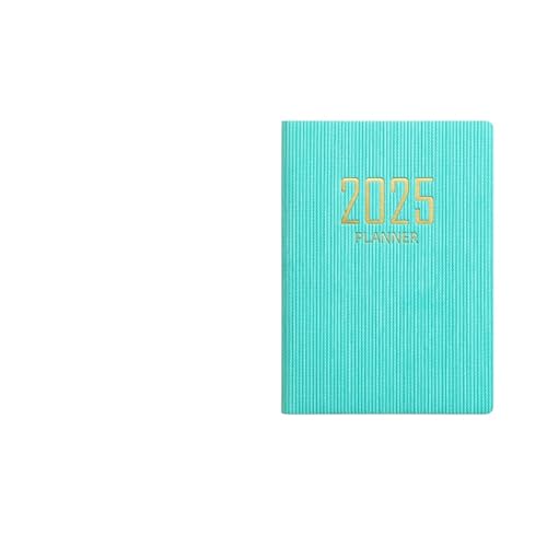 WJLYDM 4 stücke A7 Mini Agenda Buch Tragbare Tagebuch Wochenplaner Notebooks To Do Liste Notizblock Mit Kalender Schule Bürobedarf(Green) von WJLYDM