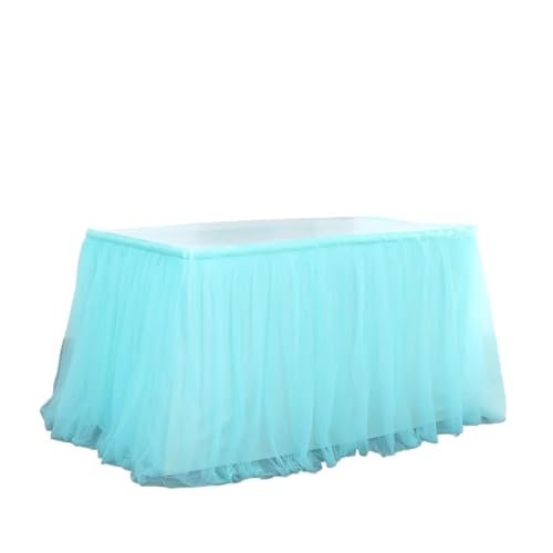 WJLYDM Geburtstag Hochzeit Party Sockel Abdeckung Hause DecorTable Rock Tutu Tüll Geschirr Tuch(Color 07,280x76cm) von WJLYDM