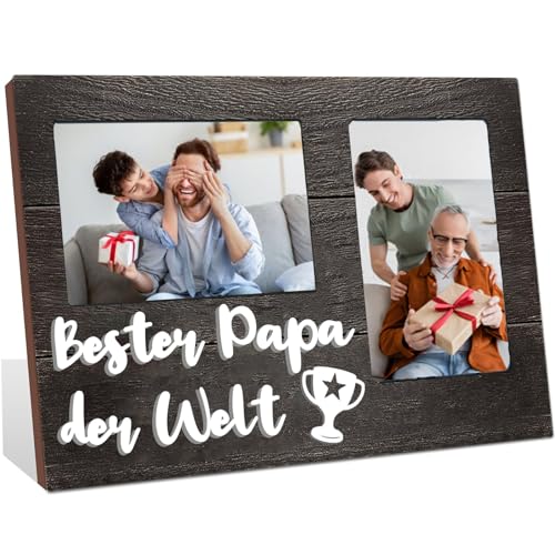WJMSDK Geschenke für Papa, Holz Bilderrahmen Papa Geschenk, Geburtstagsgeschenke für Papa von Tochter Sohn, Geschenke für Papa zum Geburtstag Weihnachten Vatertag, Fotogeschenke WJMSDK Geschenke für Papa, Holz Bilderrahmen Papa Geschenk, Geburtstagsgeschenke für Papa von Tochter Sohn, Geschenke für Papa zum Geburtstag Weihnachten Vatertag, Fotogeschenke von WJMSDK