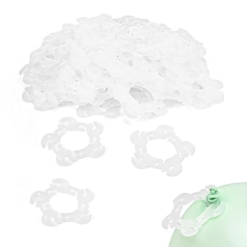 WJUAN 100 Stück Ballonbogen, Umweltfreundlicher Kunststoff Ballons Clips, Nicht Leicht Herunterzufallen, Luftballon Clips Blumendesign Geeignet für Geburtstage, Familienfeiern, Hochzeit WJUAN 100 Stück Ballonbogen, Umweltfreundlicher Kunststoff Ballons Clips, Nicht Leicht Herunterzufallen, Luftballon Clips Blumendesign Geeignet für Geburtstage, Familienfeiern, Hochzeit von WJUAN