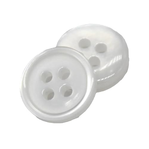 30 Stück 9–11 mm kleine transparente Harz-Hemdknöpfe für Kleidung, Kleid, Puppe, Mini-Dekoration, Basteln,Weiß,11mm 30 Stück 9–11 mm kleine transparente Harz-Hemdknöpfe für Kleidung, Kleid, Puppe, Mini-Dekoration, Basteln,Weiß,11mm von WJWJKA