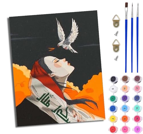 Malen Nach Zahlen DIY auf Leinwand Kit für Anfänger Schöne Taube DIY Handgemalt Ölgemälde Leinwand Kit für Anfänger und Erwachsene Mit Rahmen 40 x 50 cm Malen Nach Zahlen DIY auf Leinwand Kit für Anfänger Schöne Taube DIY Handgemalt Ölgemälde Leinwand Kit für Anfänger und Erwachsene Mit Rahmen 40 x 50 cm von WJWWANG