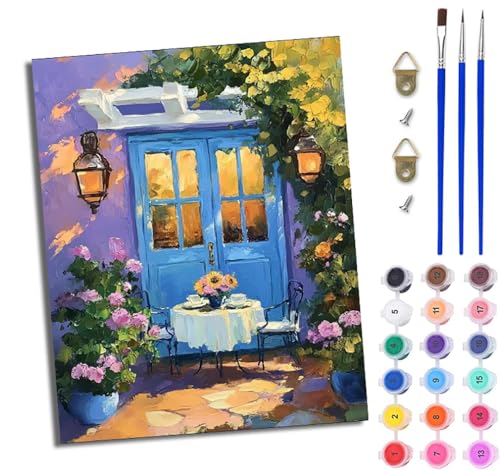 Malen Nach Zahlen ErwachseneBlumenhaus Märchen Handgemalte Ölgemälde Leinwand für Home Décor Mit Rahmen Malen Nach Zahlen ErwachseneBlumenhaus Märchen Handgemalte Ölgemälde Leinwand für Home Décor Mit Rahmen von WJWWANG