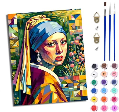 WJWWANG Malen Nach Zahlen Erwachsene Malen Nach Zahlen Farbe Pearl Beauty DIY Handgemalt Ölgemälde Leinwand Kit für Anfänger und Erwachsene Ohne Rahmen 40 x 50 cm WJWWANG Malen Nach Zahlen Erwachsene Malen Nach Zahlen Farbe Pearl Beauty DIY Handgemalt Ölgemälde Leinwand Kit für Anfänger und Erwachsene Ohne Rahmen 40 x 50 cm von WJWWANG