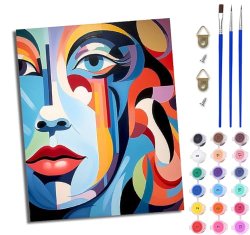 WJWWANG Malen Nach Zahlen Erwachsene Malen Nach Zahlen Schönheit moderne abstrakte DIY Handgemalt Ölgemälde Kit für Anfänger und Erwachsene Mit 3-Pinseln und Acrylfarbe Mit Rahmen 40X50CM WJWWANG Malen Nach Zahlen Erwachsene Malen Nach Zahlen Schönheit moderne abstrakte DIY Handgemalt Ölgemälde Kit für Anfänger und Erwachsene Mit 3-Pinseln und Acrylfarbe Mit Rahmen 40X50CM von WJWWANG