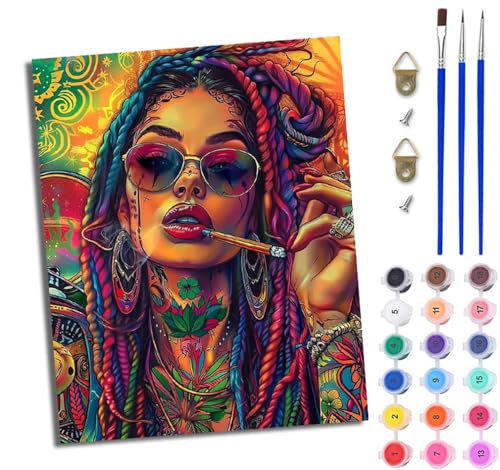 WJWWANG Malen Nach Zahlen Erwachsene Malen Nach Zahlen Street Art Mädchen DIY Handgemalt Ölgemälde Leinwand Kit für Anfänger und Erwachsene Ohne Rahmen 40 x 50 cm WJWWANG Malen Nach Zahlen Erwachsene Malen Nach Zahlen Street Art Mädchen DIY Handgemalt Ölgemälde Leinwand Kit für Anfänger und Erwachsene Ohne Rahmen 40 x 50 cm von WJWWANG
