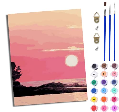WJWWANG Malen Nach Zahlen Erwachsene Malen Nach Zahlen Verträumte Landschaft DIY Handgemalt Ölgemälde Kit für Anfänger und Erwachsene Mit 3-Pinseln und Acrylfarbe Mit Rahmen 40X50CM WJWWANG Malen Nach Zahlen Erwachsene Malen Nach Zahlen Verträumte Landschaft DIY Handgemalt Ölgemälde Kit für Anfänger und Erwachsene Mit 3-Pinseln und Acrylfarbe Mit Rahmen 40X50CM von WJWWANG