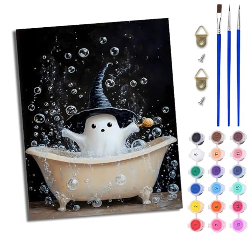 WJWWANG Malen nach Zahlen DIY Handgemalt Ölgemälde Set für Anfänger und Jugendliche Badender Hexengeist Pinsel und Acrylfarbe 40x50 cm Mit Rahmen ideal als Geschenk oder zur Heimdekoration WJWWANG Malen nach Zahlen DIY Handgemalt Ölgemälde Set für Anfänger und Jugendliche Badender Hexengeist Pinsel und Acrylfarbe 40x50 cm Mit Rahmen ideal als Geschenk oder zur Heimdekoration von WJWWANG