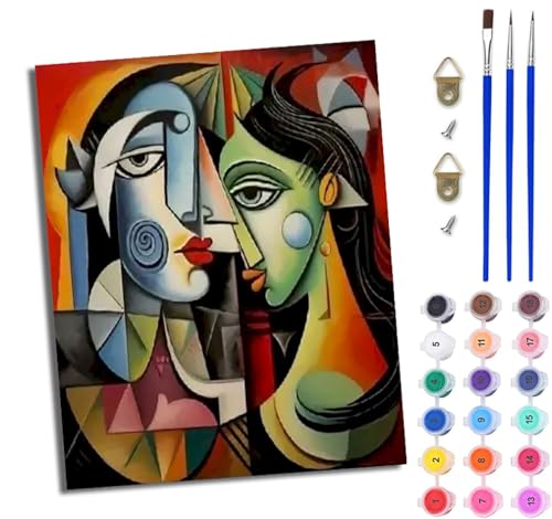 WJWWANG Malen nach Zahlen DIY Handgemalt Ölgemälde Set für Anfänger und Jugendliche Schönheit einfach abstrakt Pinsel und Acrylfarbe 40x50 cm Mit Rahmen ideal als Geschenk oder zur Heimdekoration WJWWANG Malen nach Zahlen DIY Handgemalt Ölgemälde Set für Anfänger und Jugendliche Schönheit einfach abstrakt Pinsel und Acrylfarbe 40x50 cm Mit Rahmen ideal als Geschenk oder zur Heimdekoration von WJWWANG