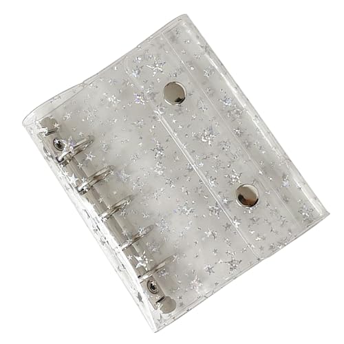 WJnflQN Aktenordner - Transparenter Notizbuch Ordner | Tragbarer Kartenhalter Sternendesign für Journal Klebeband Sticker Tickets Schule Büro Lehrer Schüler Projektmanager WJnflQN Aktenordner - Transparenter Notizbuch Ordner | Tragbarer Kartenhalter Sternendesign für Journal Klebeband Sticker Tickets Schule Büro Lehrer Schüler Projektmanager von WJnflQN