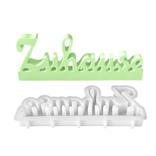 WJnflQN Buchstabenformen | Gießformen Für Epoxyharz Mit Deutschem Alphabet,Bastelbedarf Tischdekoration Epoxidharz Formen Für Kerzen Ton Heimdekoration Tischschilder von WJnflQN