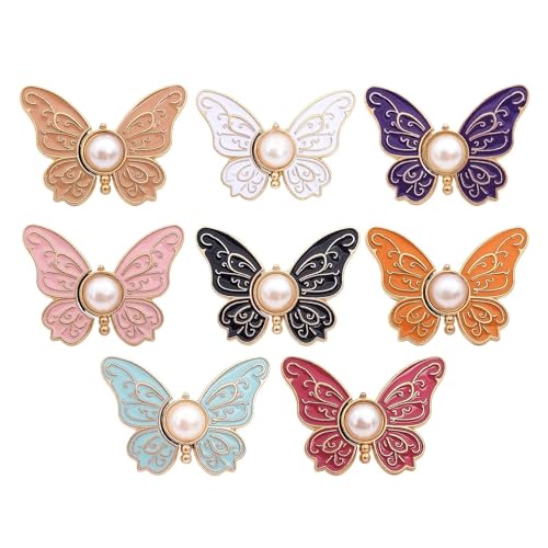 WJnflQN Taillenstraffer, 8 x Schmetterlingsform, Taillenstraffer, Legierung, Hosen-Clips, verstellbar, kein Nähen, Kleidungszubehör für Damen, Herren, Erwachsene WJnflQN Taillenstraffer, 8 x Schmetterlingsform, Taillenstraffer, Legierung, Hosen-Clips, verstellbar, kein Nähen, Kleidungszubehör für Damen, Herren, Erwachsene von WJnflQN
