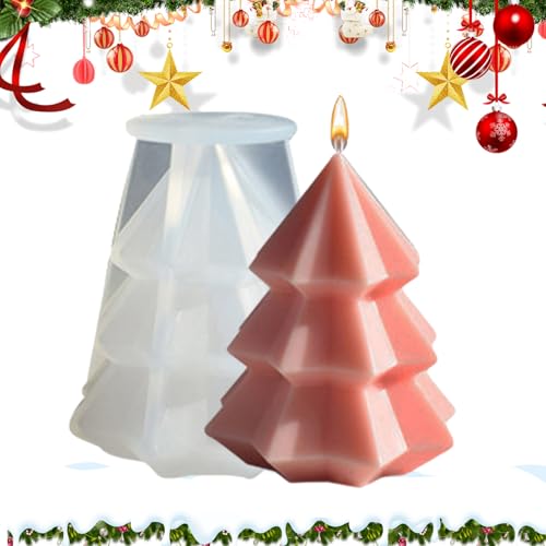 WJnflQN Weihnachtsbaum Form, Baumförmige Silikonform Deko Für Zuhause, Dekoration Einfache Entformung Festliche Bastelwerkzeuge Für Wohnkultur Seife Epoxidharz Kerzen von WJnflQN