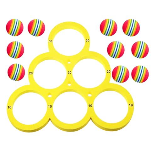 WJnflQN Wurfspiel für Schwimmbälle, Poolball, zum Werfen von Pools, mit schwimmenden Schaumstoffringen mit 10 Bällen für Erwachsene und Kinder WJnflQN Wurfspiel für Schwimmbälle, Poolball, zum Werfen von Pools, mit schwimmenden Schaumstoffringen mit 10 Bällen für Erwachsene und Kinder von WJnflQN